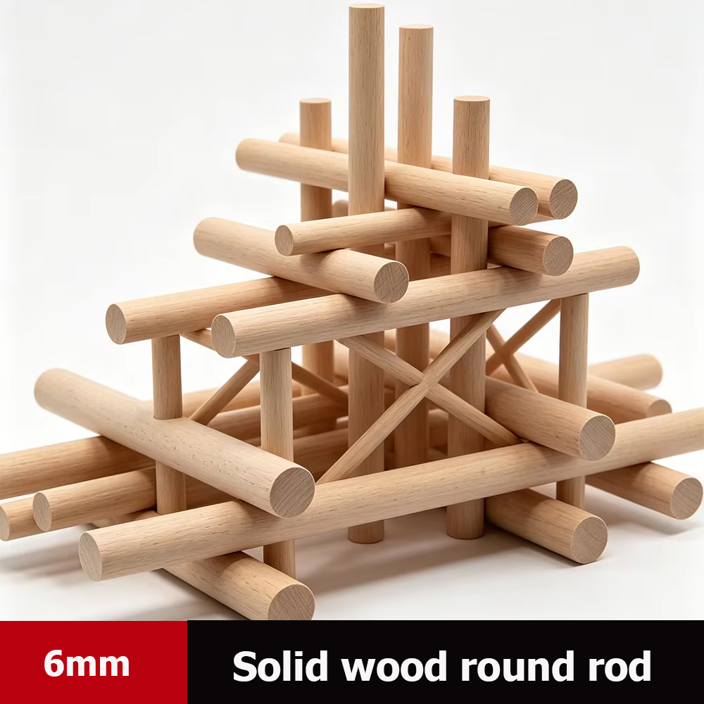Gardening Tools Used - 6mm Solid Round Wood 50-400mm Long