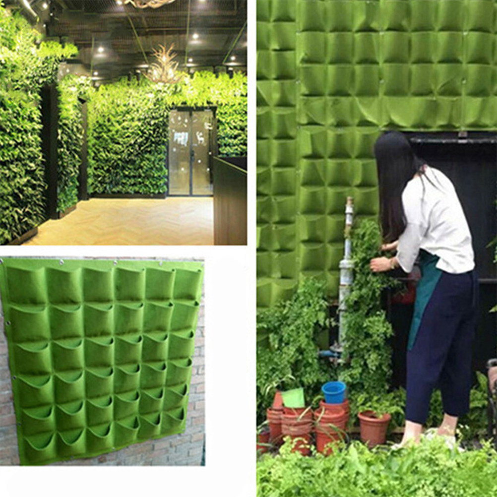 1Pcs Vertical Felt Hanging Pla - Grow Bags 评论和价格