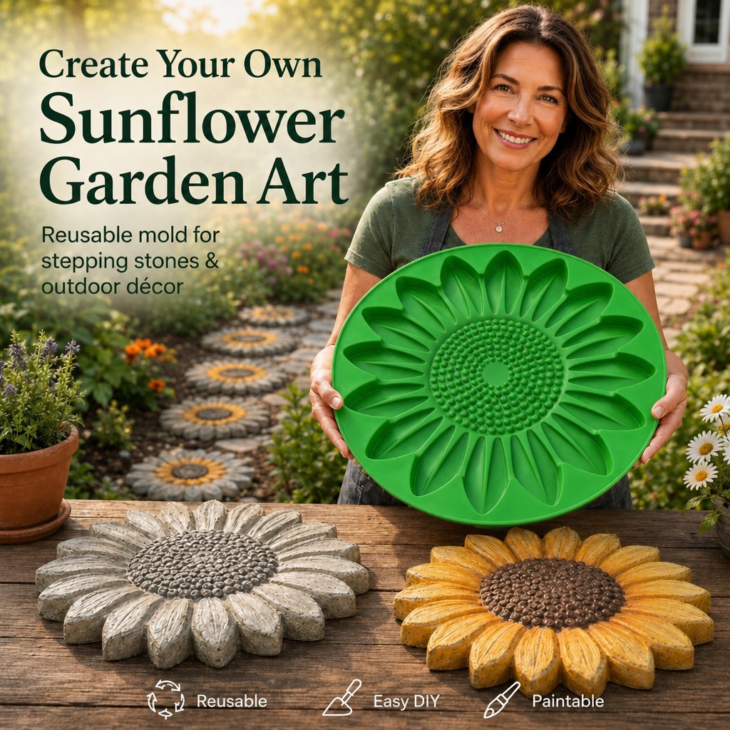 Sunflower Terrace Stone Mold S - Gardening Tools Usa 评论和价格