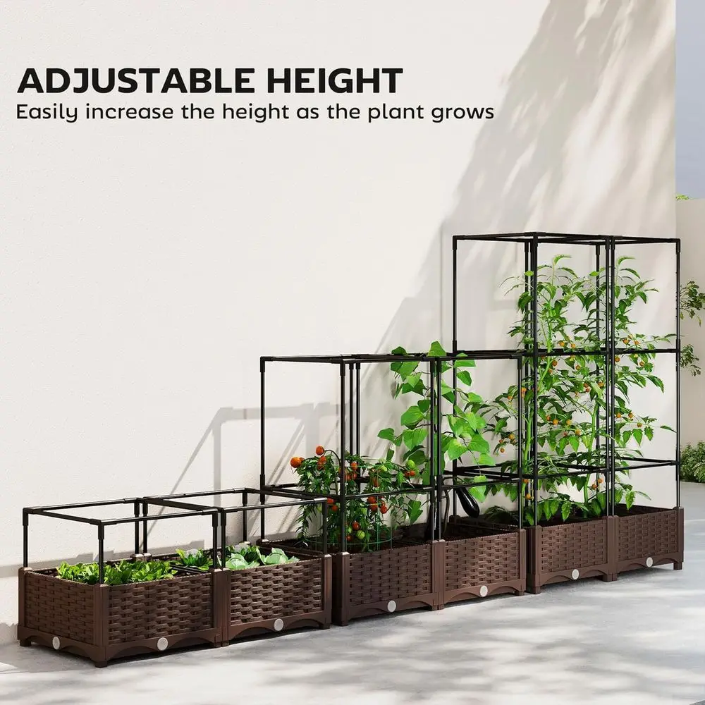 Elevated Garden Bed with Trell - Self-Watering Planter 评论和价格