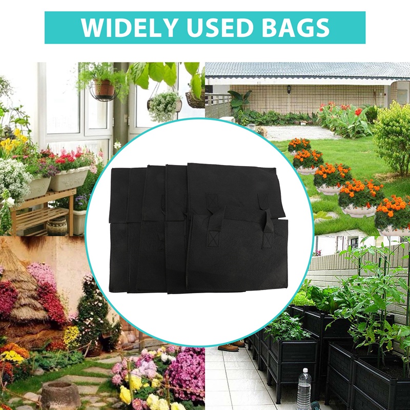 5 Pack Fabric Raised Garden Be - Grow Bags 评论和价格