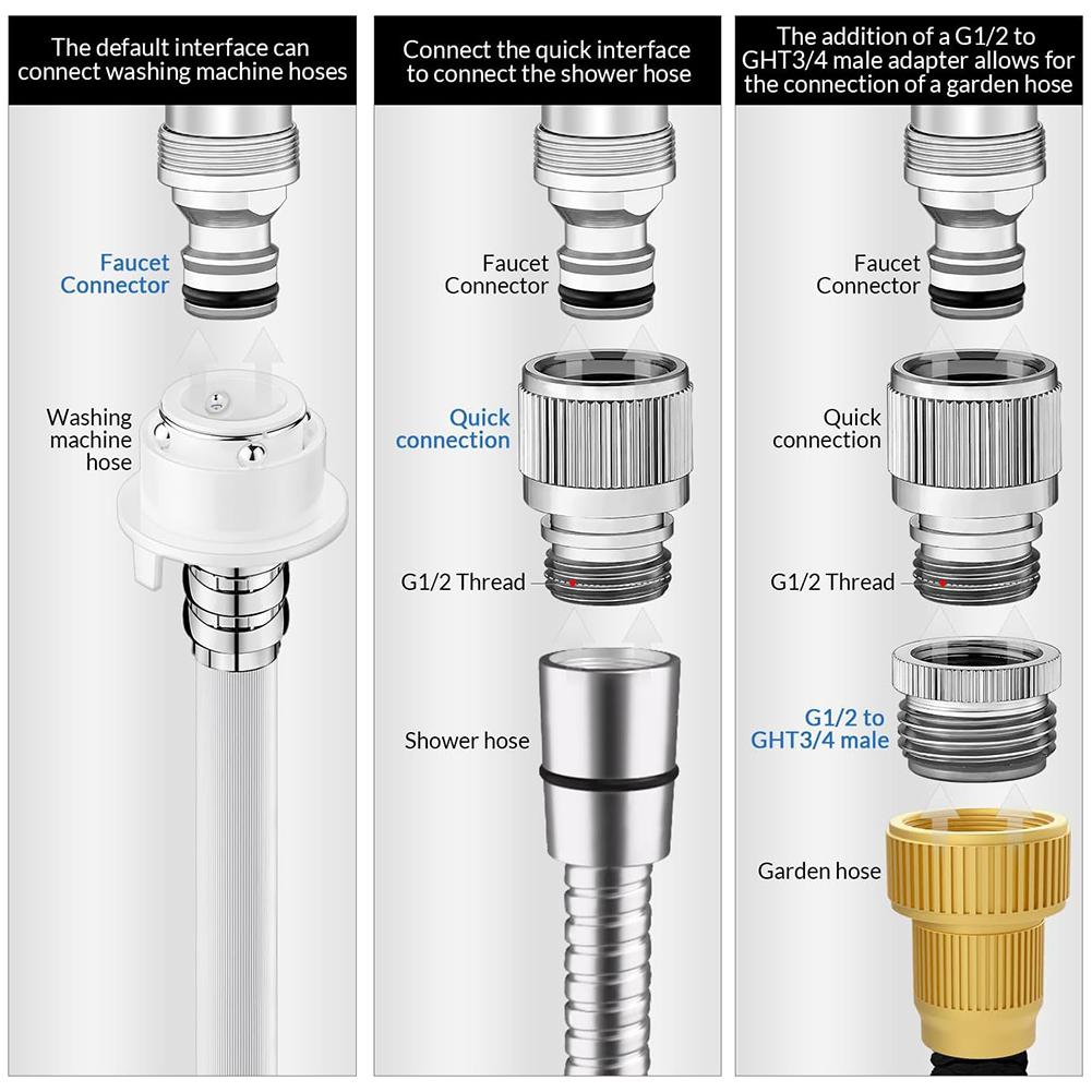 Faucet Adapter Set for Garden  - Gardening Tools Usa 评论和价格
