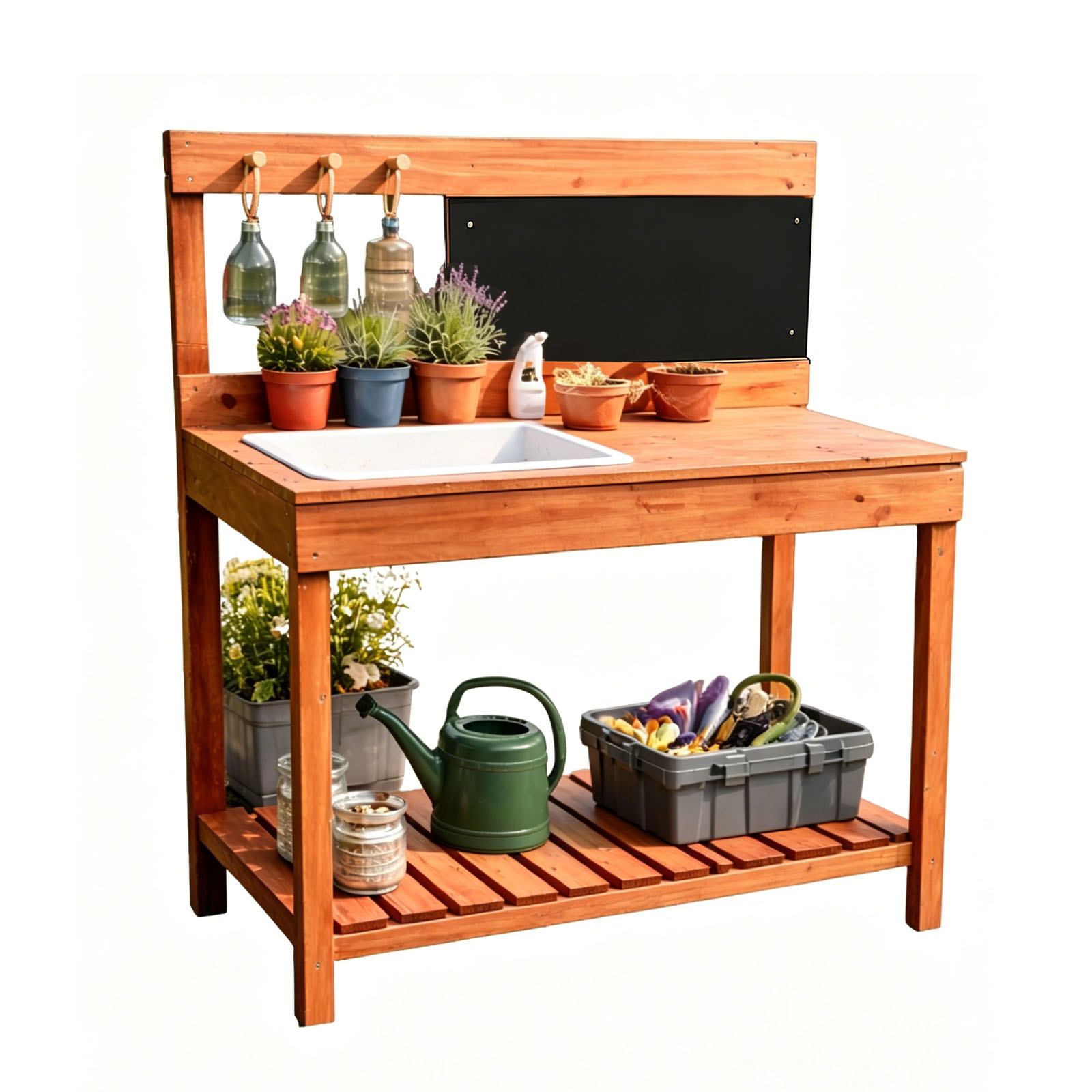 Wooden Potting Benches For Chi - Gardening Tools For Kids 评论和价格