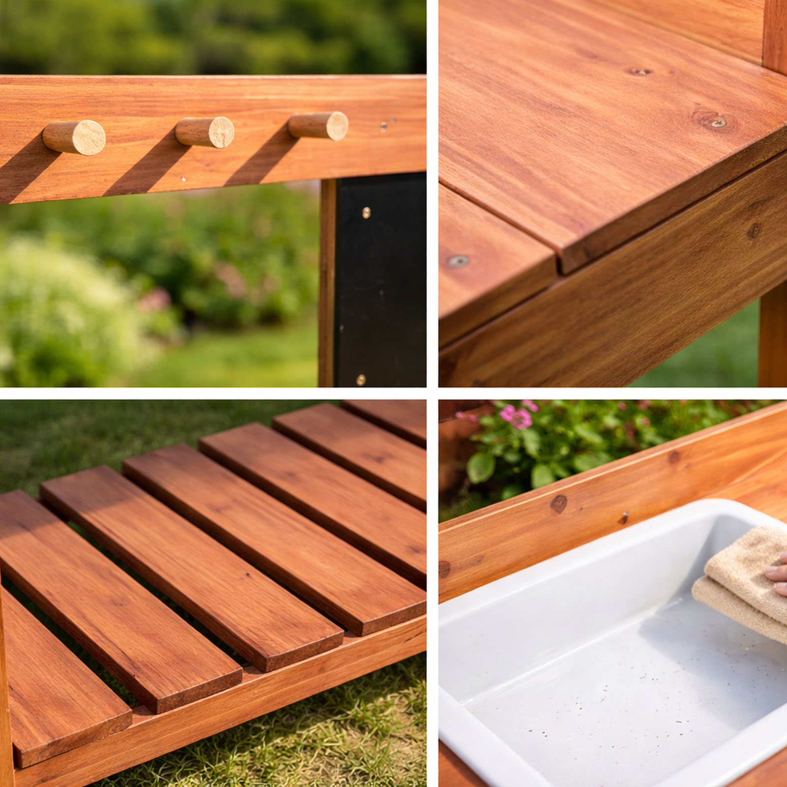 Wooden Potting Benches For Chi - Gardening Tools For Kids 评论和价格