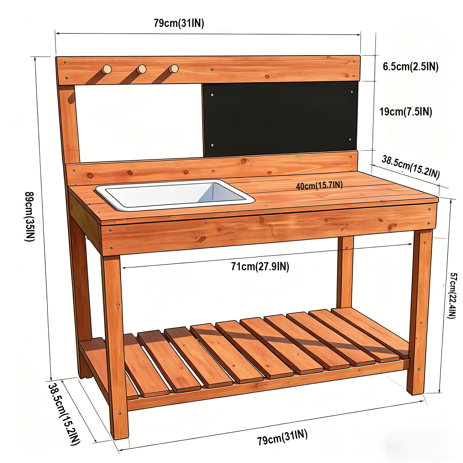 Wooden Potting Benches For Chi - Gardening Tools For Kids 评论和价格