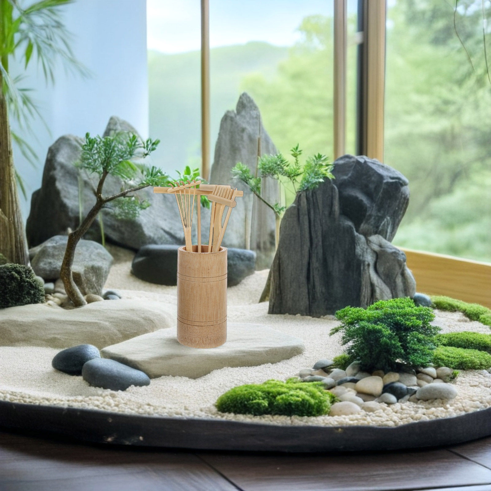 1Set Zen Sand Garden Rake Kit  - Gardening Tools Kit 评论和价格