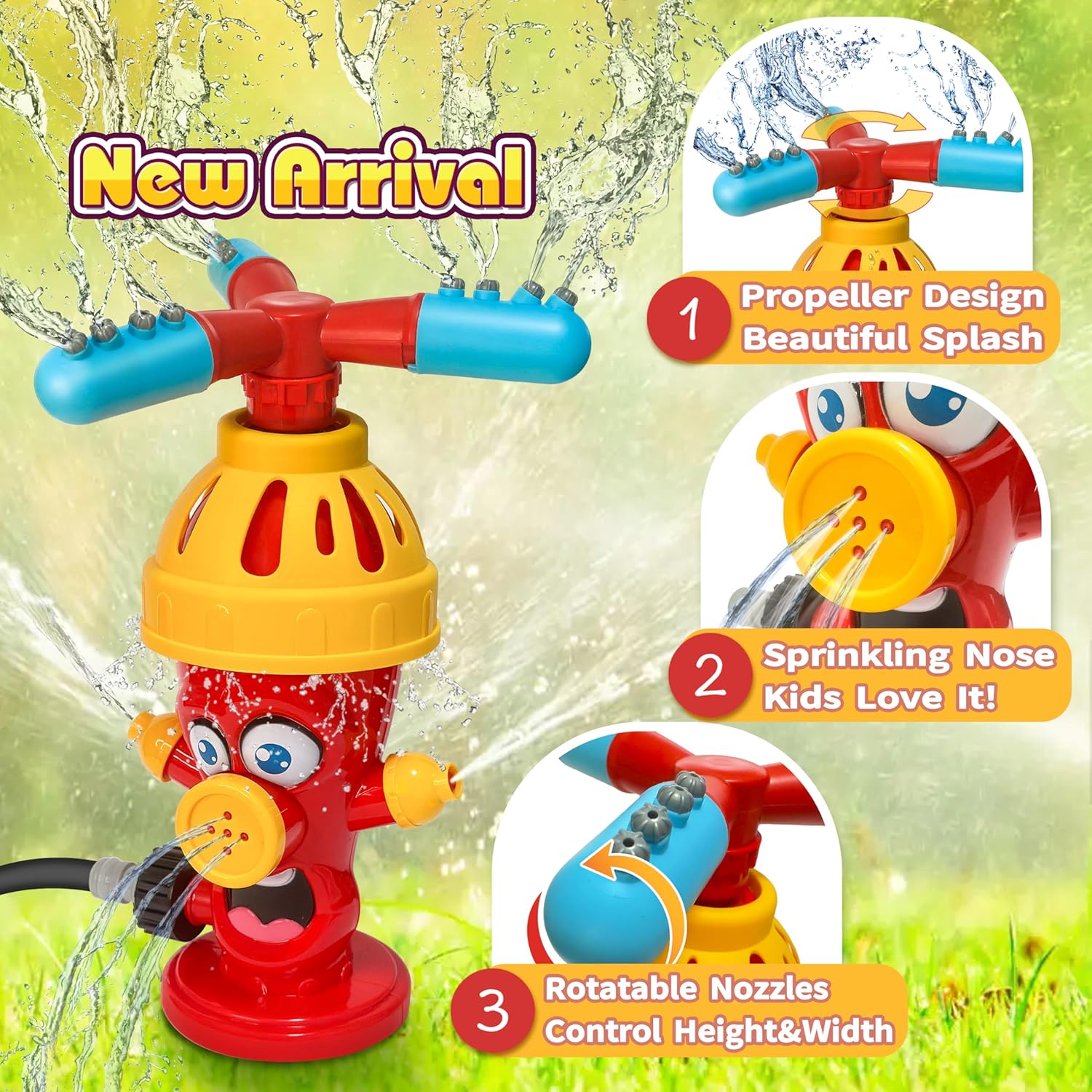 Hydrant Sprinkle Water Spray T - Gardening Tools For Kids 评论和价格