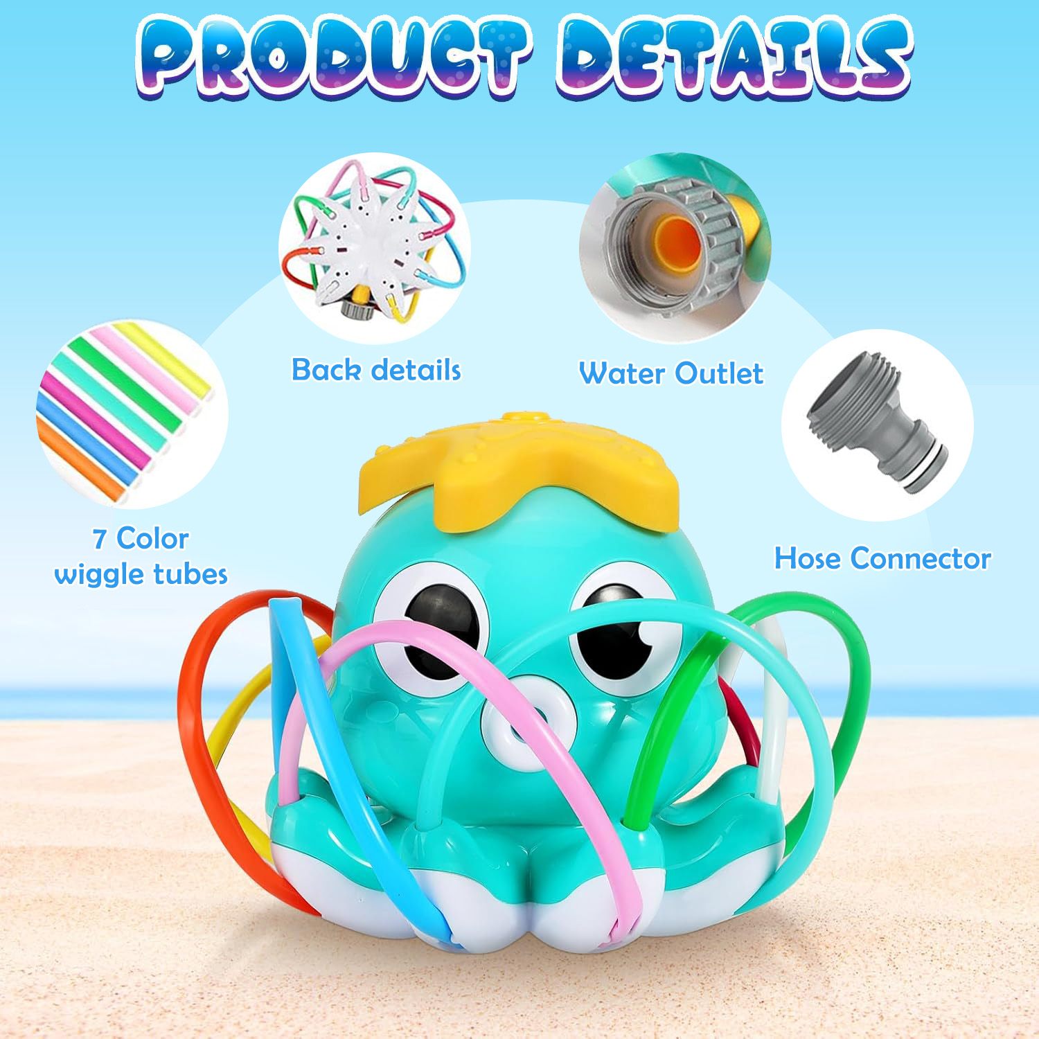 Octopus Sprinkler Water Spray  - Gardening Tools For Kids 评论和价格