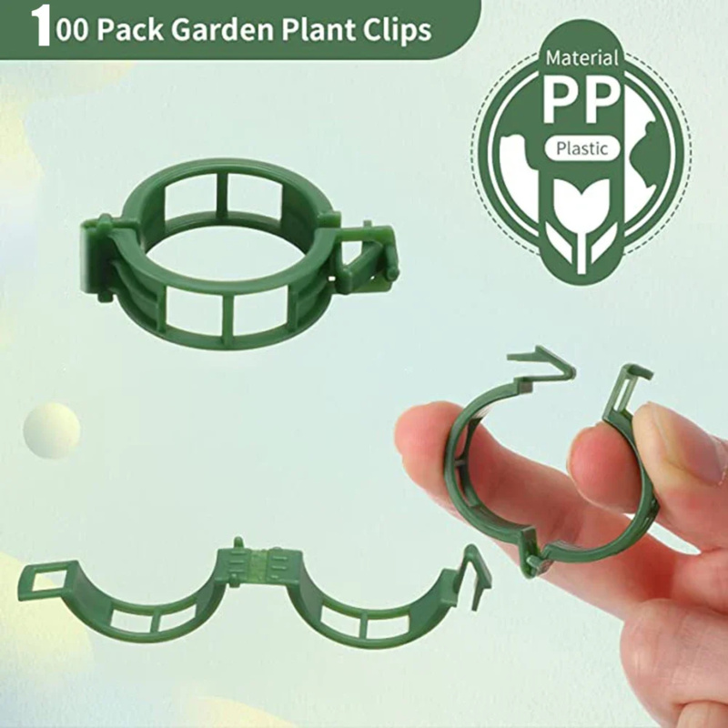 100 PCS/ Plant Support Clip Pl - Gardening Tools Usa 评论和价格
