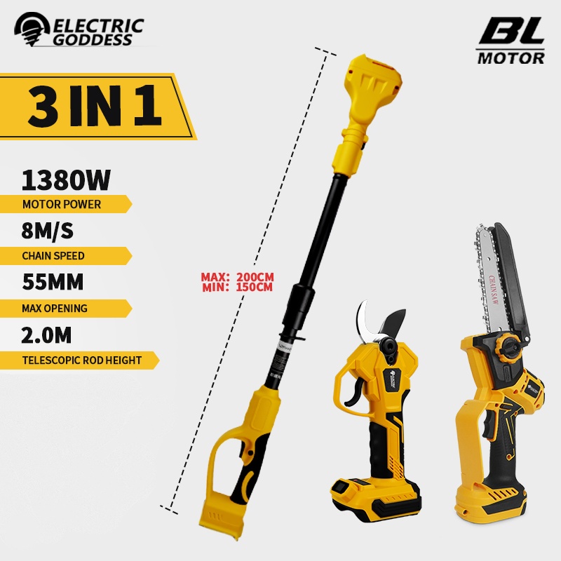 Brushless 6 Inch Electric Chai - Gardening Tools Usa 评论和价格