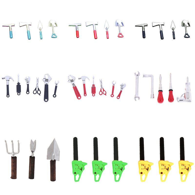 3/4/5/6Pcs Dollhouse Miniature - Gardening Tools Repair 评论和价格