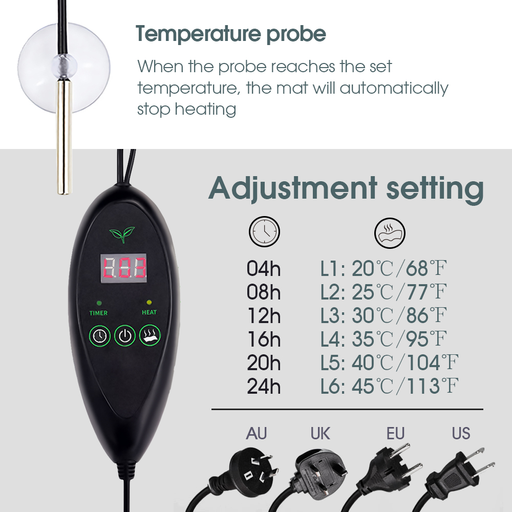 Warm Seedlings Box Heating Mat - Gardening Tools Kit 评论和价格