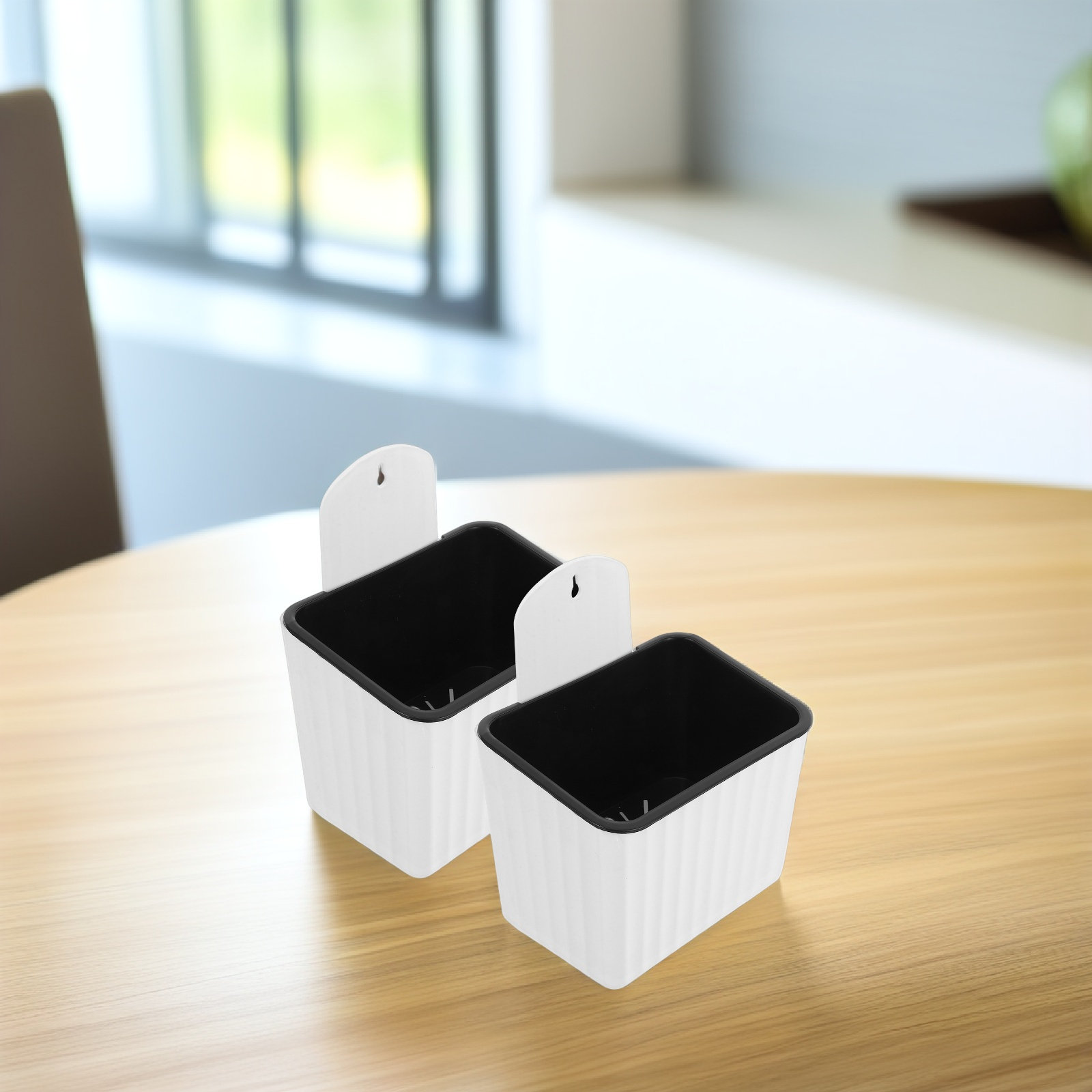 2Pcs Wall Mount Flower Pots Se - Self-Watering Planter 评论和价格