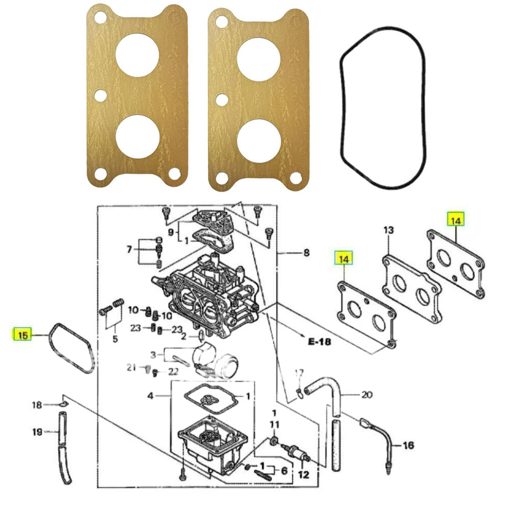 FOR HONDA  GXV530 GCV530 Engin - Gardening Tools Repair 评论和价格