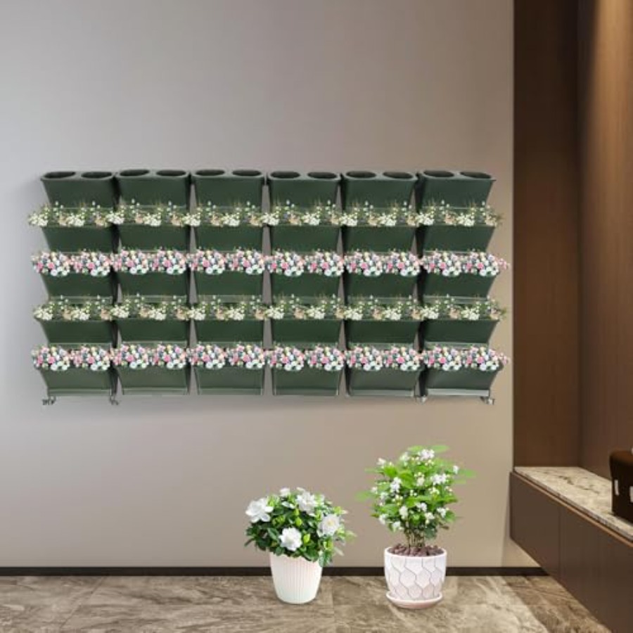 Vertical Wall Planter For Balc - Self-Watering Planter 评论和价格