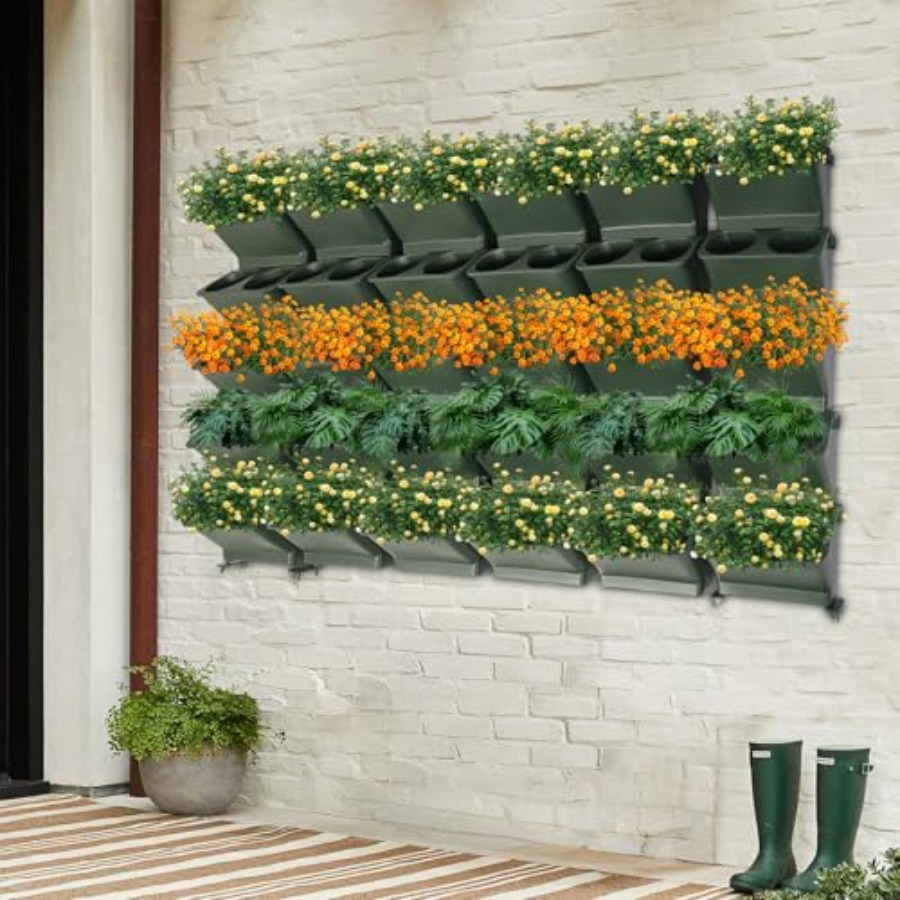 Vertical Wall Planter For Balc - Self-Watering Planter 评论和价格