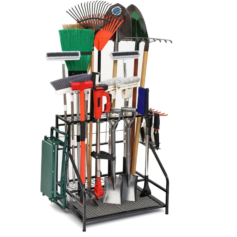 Metal Garden Tool Storage Rack - Gardening Tools Amazon 评论和价格