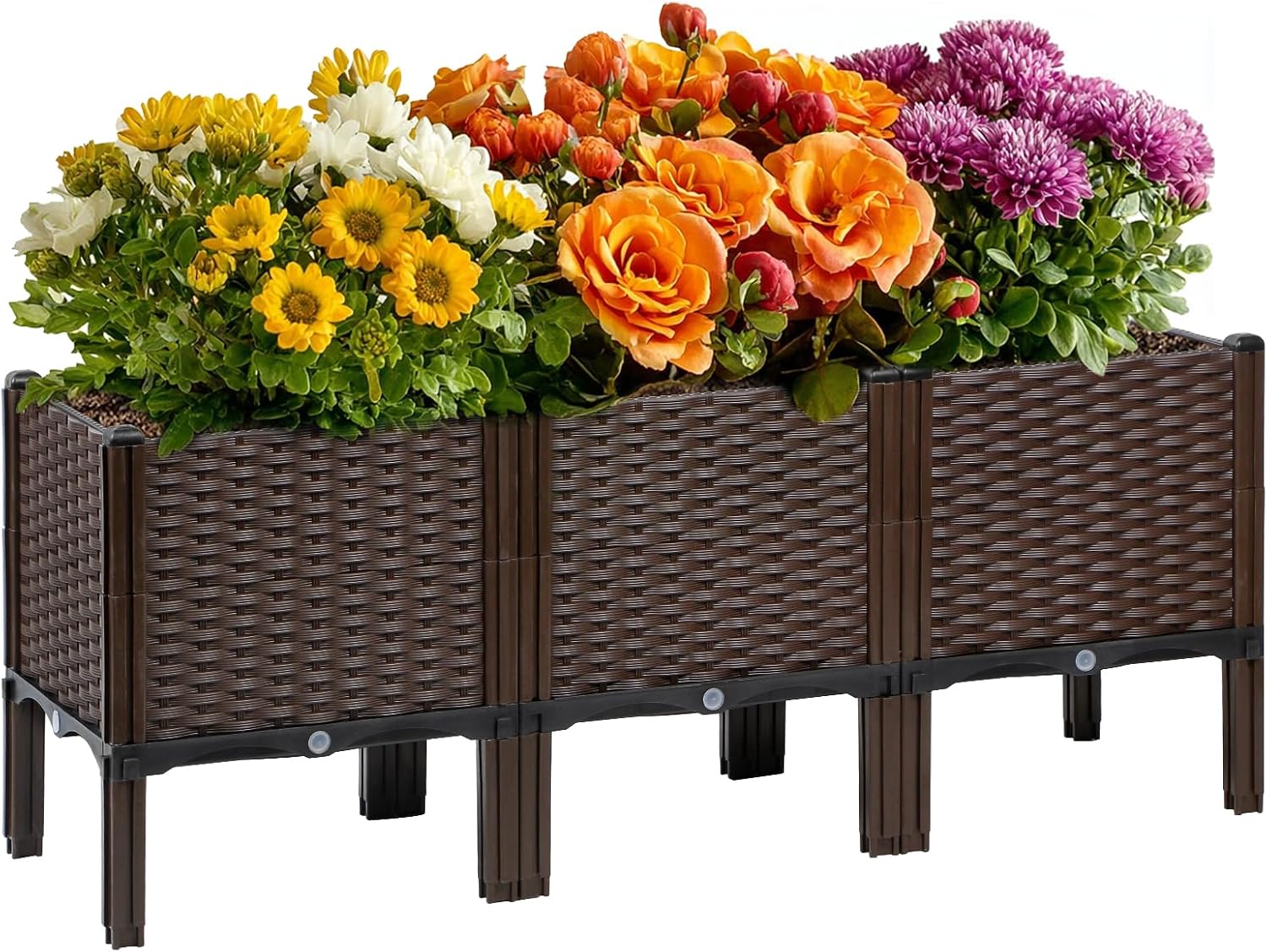 Outdoor Gardening Rattan Plant - Self-Watering Planter 评论和价格
